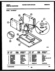 05 - System Parts parts for Frigidaire Air Conditioner GAV158S1A2 from AppliancePartsPros.com