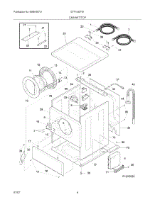 05 - Cabinet / Top parts for Gibson Washer GTF1040FS1 from AppliancePartsPros.com