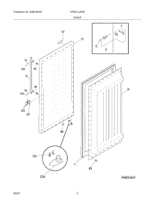 03 - Door parts for Kelvinator Freezer KFS221LGW0 from AppliancePartsPros.com