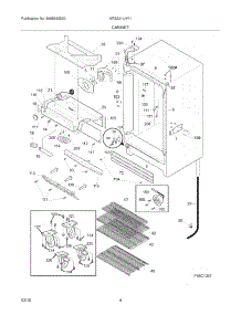 05 - Cabinet parts for Kelvinator Refrigerator KRS221LHY1 from AppliancePartsPros.com