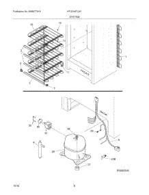07 - System parts for Kelvinator Freezer KFU21M7LW1 from AppliancePartsPros.com
