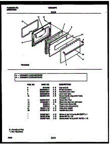 06 - Door Parts parts for Frigidaire Range CG300SP2W2 from AppliancePartsPros.com