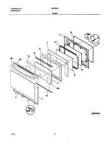 09 - Door parts for Kelvinator Range KEF355ASA from AppliancePartsPros.com
