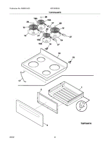 07 - Top / Drawer parts for Kelvinator Range KEF355ESG from AppliancePartsPros.com