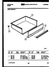 06 - Drawer Parts parts for Frigidaire Range REC305CV1 from AppliancePartsPros.com