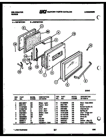 04 - Door Parts parts for Frigidaire Range REP307CD4 from AppliancePartsPros.com