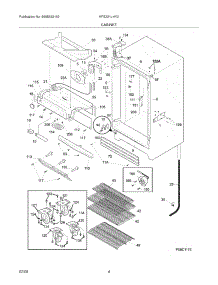 05 - Cabinet parts for Kelvinator Freezer KFS221LHY0 from AppliancePartsPros.com