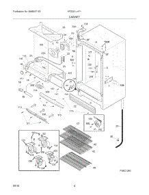 05 - Cabinet parts for Kelvinator Freezer KFS221LHY1 from AppliancePartsPros.com