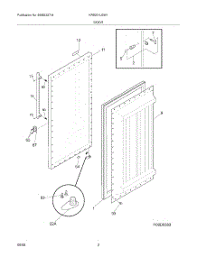 03 - Door parts for Kelvinator Refrigerator KRS221LGW1 from AppliancePartsPros.com
