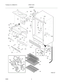 05 - Cabinet parts for Kelvinator Refrigerator KRS221LGW1 from AppliancePartsPros.com