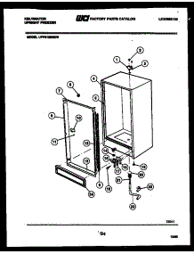04 - Cabinet Parts parts for Frigidaire Freezer UFP212SM3W from AppliancePartsPros.com