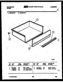 06 - Drawer parts for Frigidaire Range REP307CW4 from AppliancePartsPros.com
