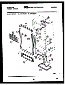 03 - Cabinet Parts parts for Frigidaire Freezer UFS160FM2W from AppliancePartsPros.com
