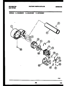 05 - Motor And Blower Parts parts for Frigidaire Dryer DGA500G3D from AppliancePartsPros.com