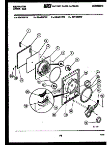 03 - Door Parts parts for Frigidaire Dryer DGA700F1W from AppliancePartsPros.com