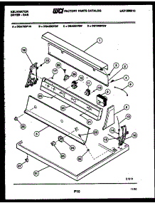 04 - Console And Control Parts parts for Frigidaire Dryer DGA700F1W from AppliancePartsPros.com
