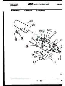 06 - Burner, Igniter And Valve parts for Frigidaire Dryer DGA501G1W from AppliancePartsPros.com