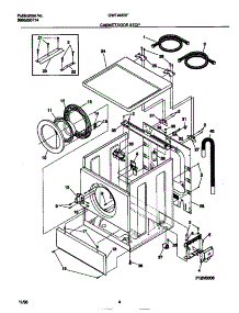 03 - Cabinet / Door / Top parts for Frigidaire Washer GWT445RFS0 from AppliancePartsPros.com