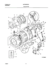 07 - Tub & Motor parts for Gibson Washer GWTR645RHS0 from AppliancePartsPros.com