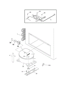 System parts for Kelvinator Freezer KCS130GW0 from AppliancePartsPros.com