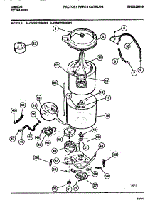 03 - Tubs, Hoses, Motor parts for Frigidaire Washer GWX233RBD1 from AppliancePartsPros.com