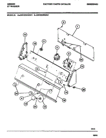 05 - Console & Controls parts for Frigidaire Washer GWX233RBD1 from AppliancePartsPros.com