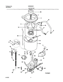 05 - Wshr Mtr,Hose parts for Gibson Washer GWX933AS1 from AppliancePartsPros.com