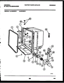 05 - Tub And Frame Parts parts for Frigidaire Dishwasher DB100PD1 from AppliancePartsPros.com