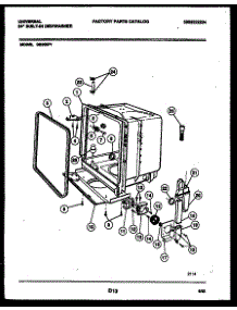 05 - Tub And Frame Parts parts for Frigidaire Dishwasher DB200PW1 from AppliancePartsPros.com
