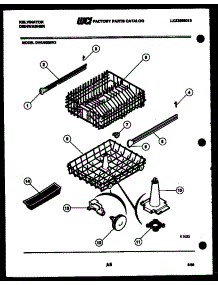 05 - Racks And Inner Tub Parts parts for Frigidaire Dishwasher DWU6025W2 from AppliancePartsPros.com