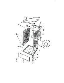 03 - Cabinet & Base parts for Frigidaire Dryer DEC320T1T from AppliancePartsPros.com