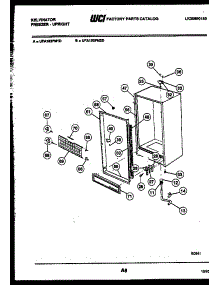 03 - Cabinet Parts parts for Frigidaire Freezer UFA193FM1D from AppliancePartsPros.com