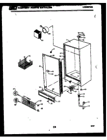 03 - Cabinet Parts parts for Frigidaire Freezer UFS160DM2W from AppliancePartsPros.com
