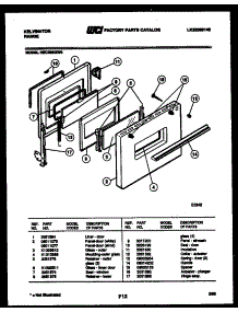 04 - Door Parts parts for Frigidaire Range REC306GW0 from AppliancePartsPros.com