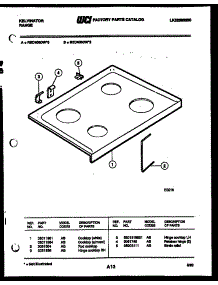06 - Cooktop Parts parts for Frigidaire Range REC406DW0 from AppliancePartsPros.com