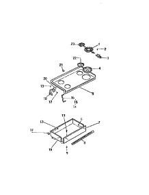 03 - Top / Drawer parts for Frigidaire Range REP302CF1 from AppliancePartsPros.com
