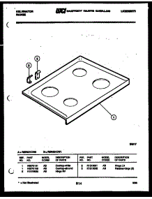 03 - Cooktop Parts parts for Frigidaire Range RER301CW1 from AppliancePartsPros.com