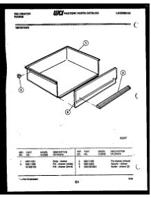 06 - Drawer Parts parts for Frigidaire Range REP307GD0 from AppliancePartsPros.com