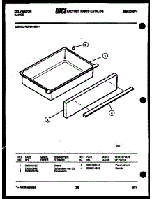 07 - Drawer Parts parts for Frigidaire Range REP375GW4 from AppliancePartsPros.com