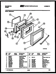 04 - Door Parts parts for Frigidaire Range RER375GW1 from AppliancePartsPros.com