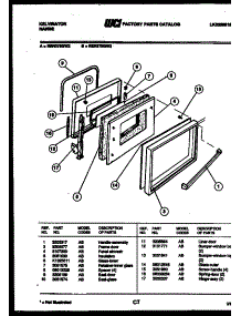 05 - Door Parts parts for Frigidaire Range RER375GW2 from AppliancePartsPros.com