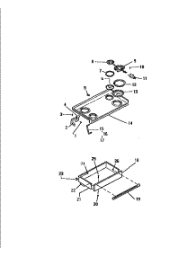 03 - Top / Drawer parts for Frigidaire Range REP309CD0 from AppliancePartsPros.com