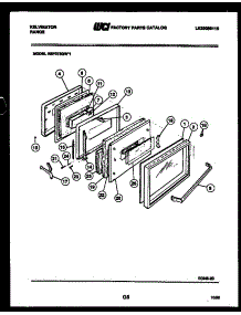 05 - Door Parts parts for Frigidaire Range REP375GD1 from AppliancePartsPros.com