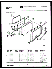 04 - Door Parts parts for Frigidaire Range RER305GF0 from AppliancePartsPros.com