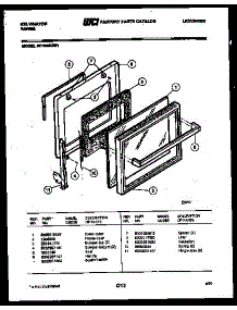 04 - Door Parts parts for Frigidaire Range RER305GW1 from AppliancePartsPros.com