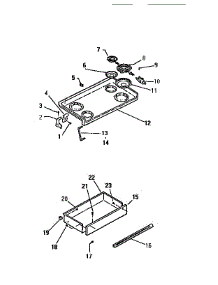 03 - Top Drawer parts for Frigidaire Range RER306CT0 from AppliancePartsPros.com