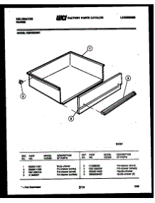06 - Drawer Parts parts for Frigidaire Range RER305GW1 from AppliancePartsPros.com