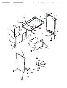 06 - Cabinet parts for Frigidaire Range RER306CT0 from AppliancePartsPros.com