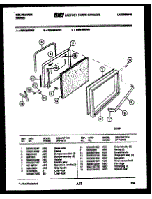 03 - Door Parts parts for Frigidaire Range RER355DD2 from AppliancePartsPros.com
