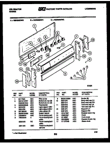 05 - Backguard Parts parts for Frigidaire Range RER355DD2 from AppliancePartsPros.com